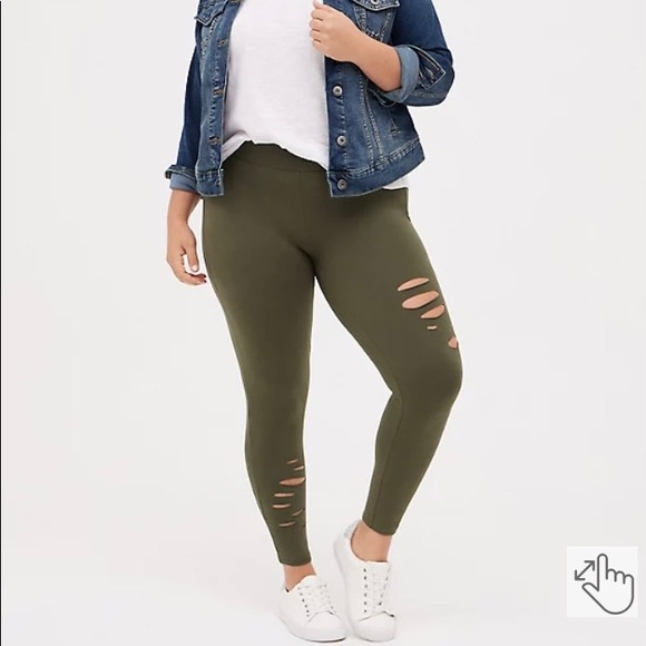 ⭐️SOLD⭐️🆕💚TORRID Deconstructed Premium Legging- NWT💚 - Picture 7 of 7